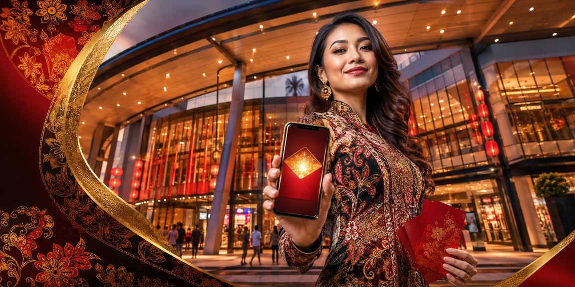 Promosi bonus dan kemudahan deposit di platform 348 Johor Bahru dengan tema batik